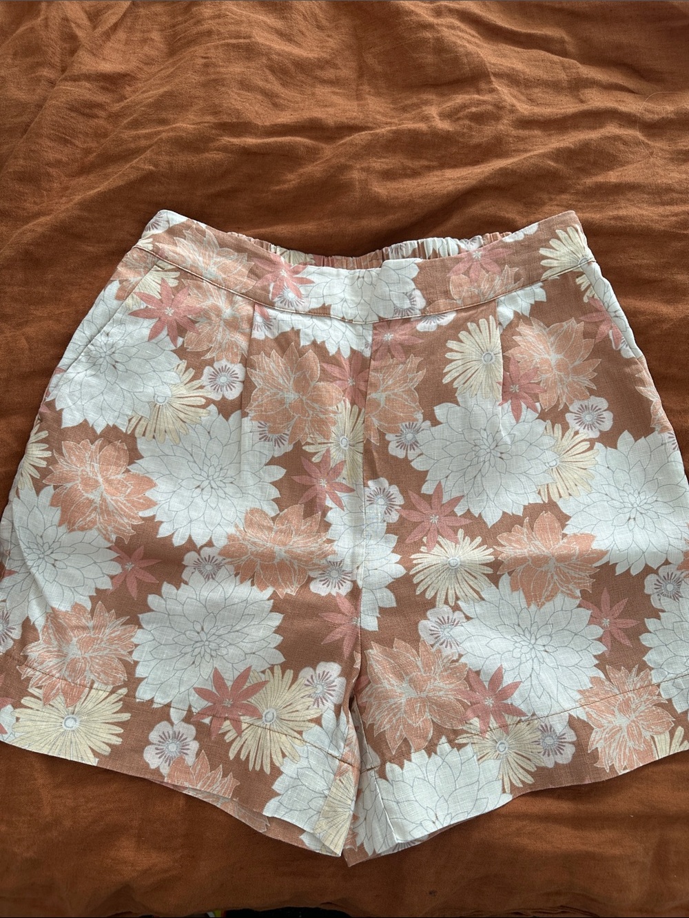 Faherty Sands Linen Shorts NWOT M